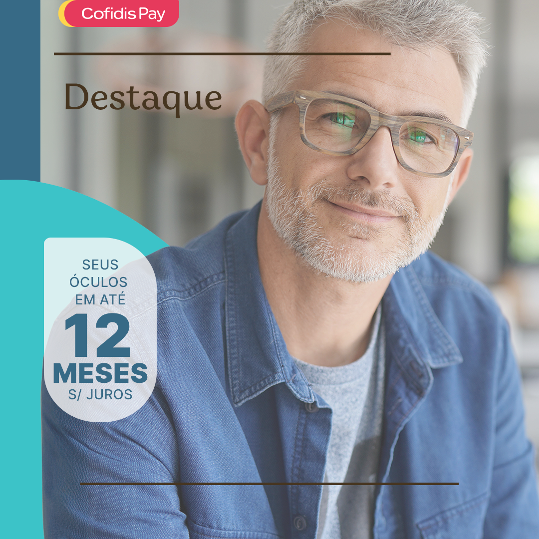 Pague os seus óculos até 12X, com resposta imediata ao seu pedido. Rápido, digital e sem complicações